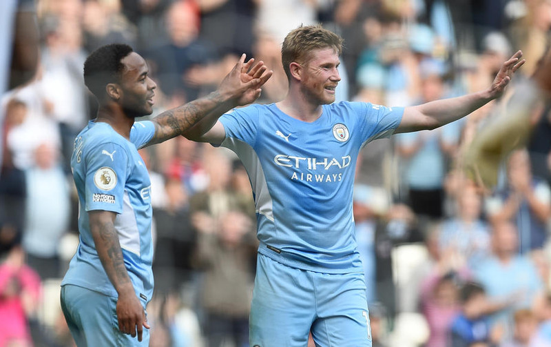 England: De Bruyne skoraði fjögur - Everton sótti stig