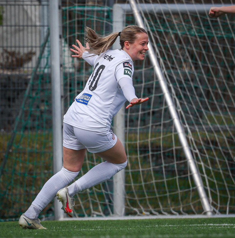 Sandra María Jessen skoraði í dag