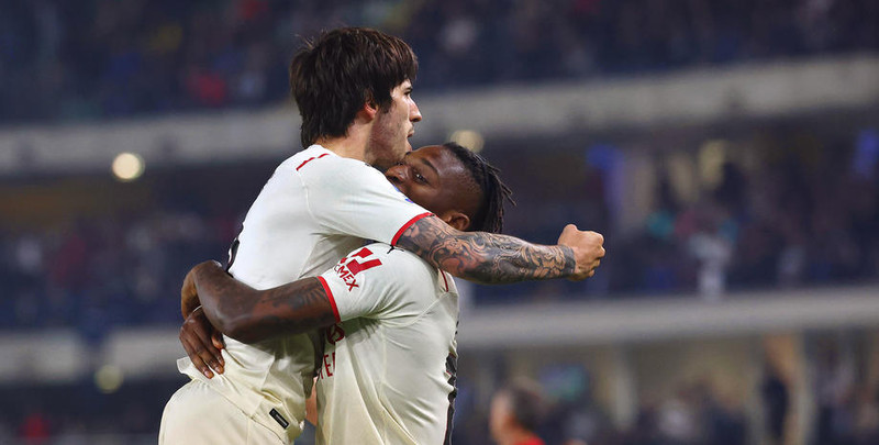 Sandro Tonali og Rafael Leao voru frábærir í kvöld