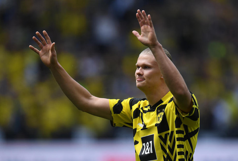 Erling Haaland þakkar fyrir sig