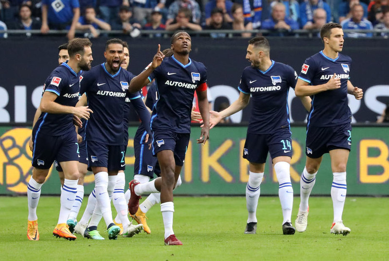 Þýskaland: Hertha bjargaði sér með sigri á útivelli