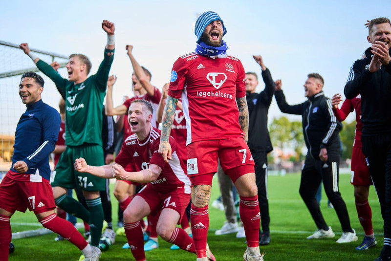 Lyngby hélt sér líka uppi um liðna helgi.