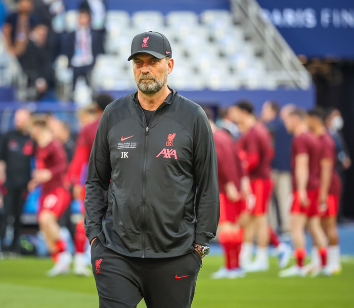 Klopp sat fyrir svörum á fréttamannafundi í dag.