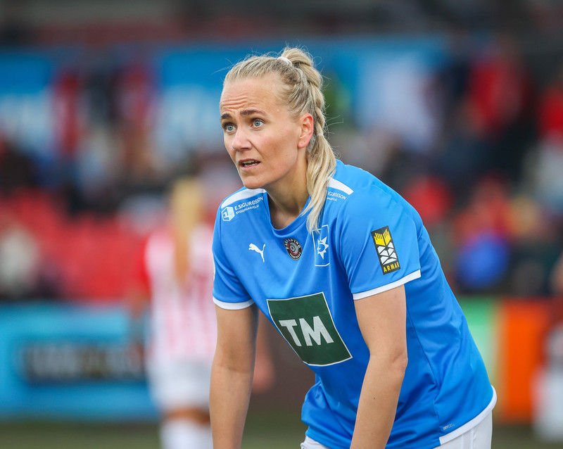 Málfríður Erna skoraði tvö fyrir Stjörnuna.