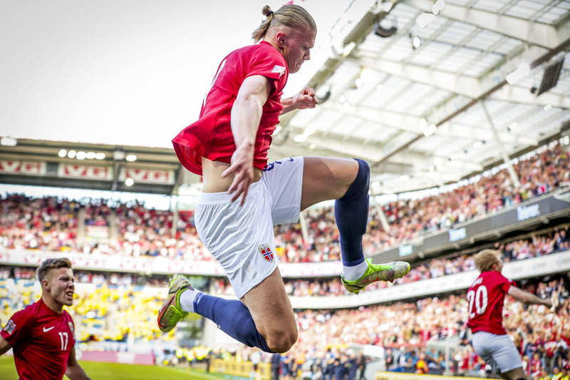 Markahrókurinn magnaði Erling Haaland.