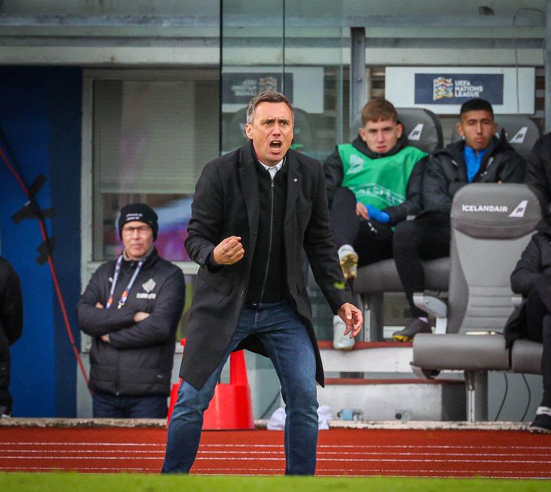 Arnar Þór Viðarsson landsliðsþjálfari.