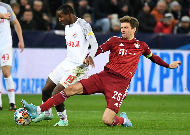 Mohamed Camara í leik með Salzburg