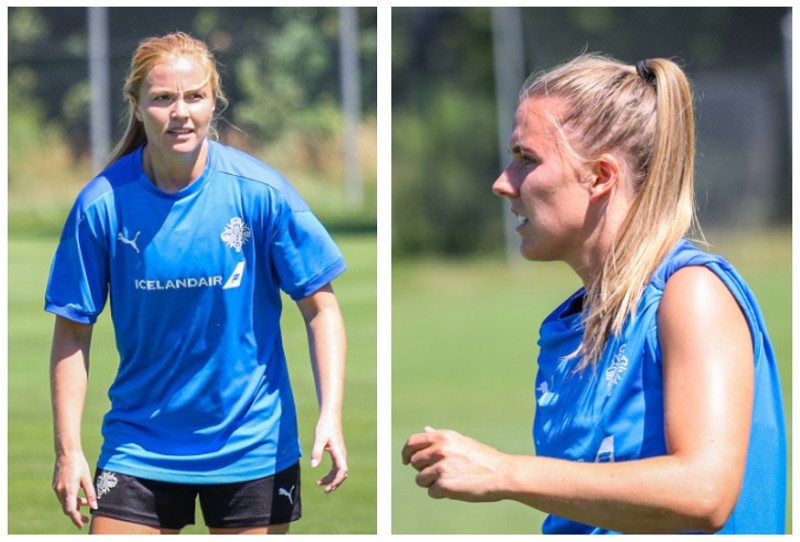Glódís Perla Viggósdóttir og Guðrún Arnardóttir.