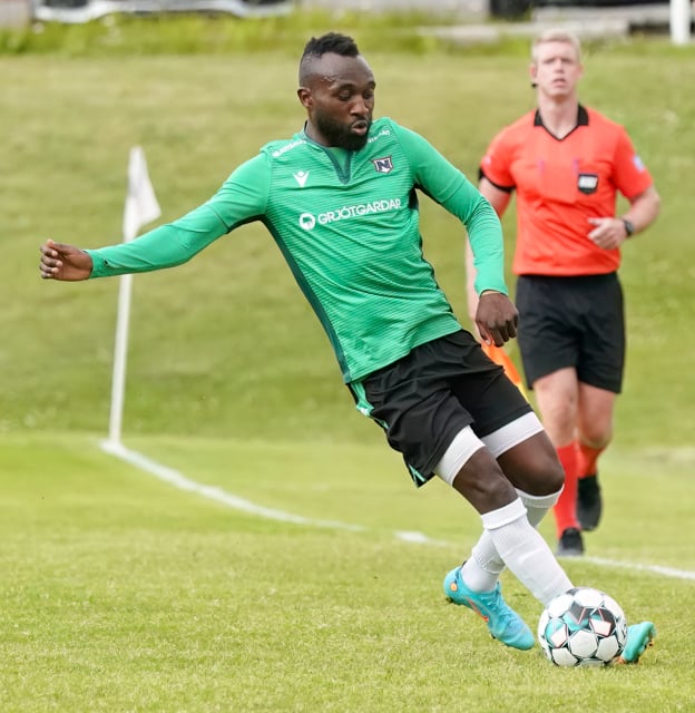 Oumar Diouck skoraði tvö fyrir Njarðvík