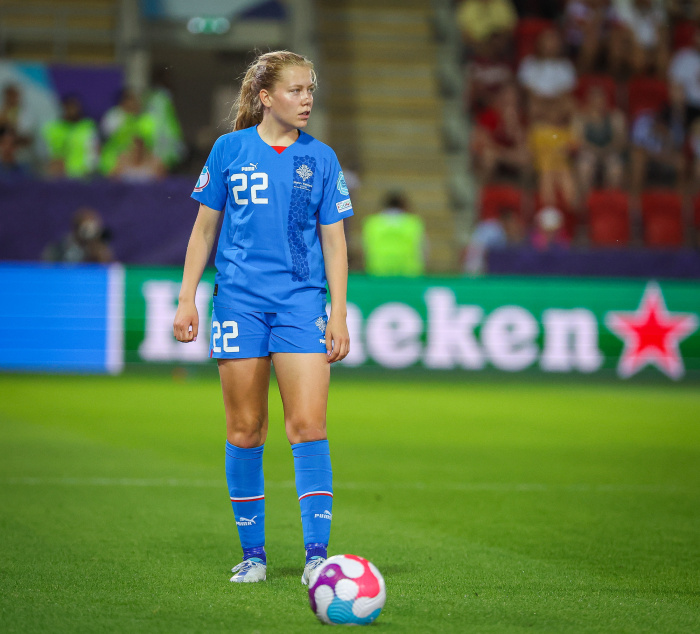 Amanda Andradóttir var öflug gegn AIK