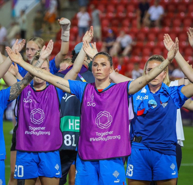 Sara Björk Gunnarsdóttir, landsliðsfyrirliði.