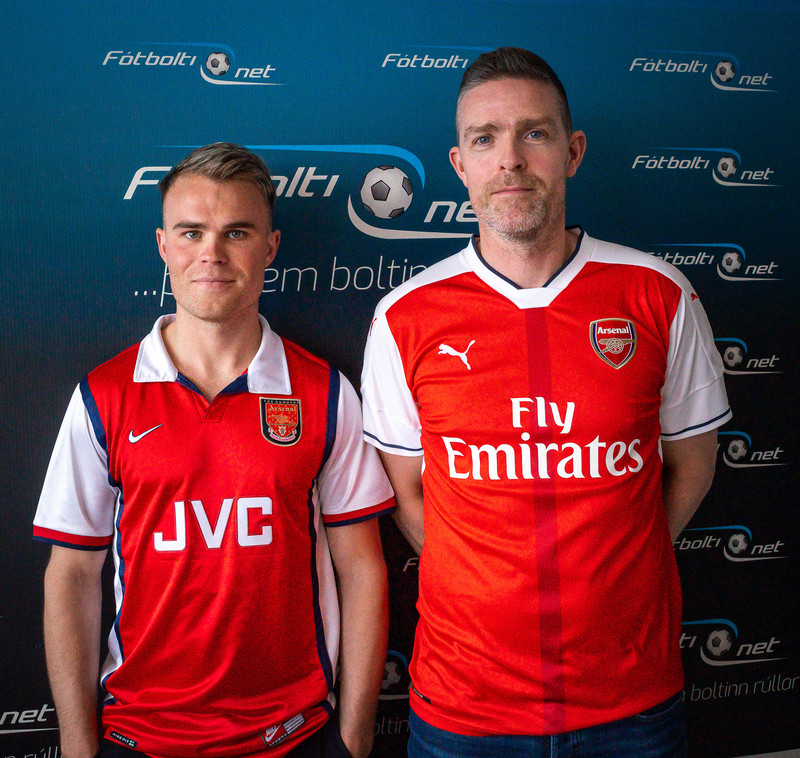 Albert stuðningsmaður Arsenal.