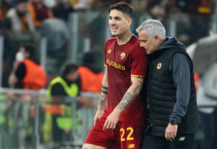 Zaniolo og Mourinho.