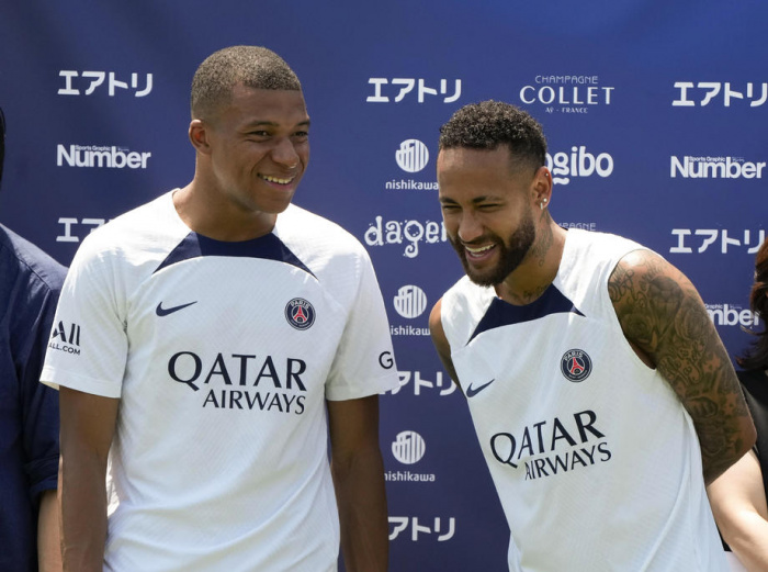 Kylian Mbappe og Neymar.