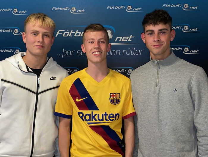 Ísak Andri, Arnar Laufdal og Guðmundur Baldvin.