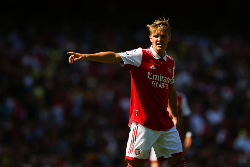 <b>Miðjumaður: Martin Ödegaard (Arsenal)</b> - Fyrirliði Arsenal og boltinn eru miklir vinir. Sá norski skoraði tvívegis gegn Bournemouth.