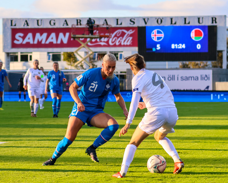 Myndaveisla 1: Ísland vann Hvíta Rússland