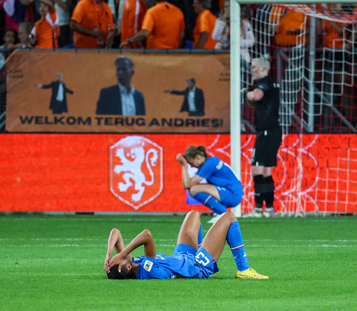 Eftir leik. Svekkjandi.