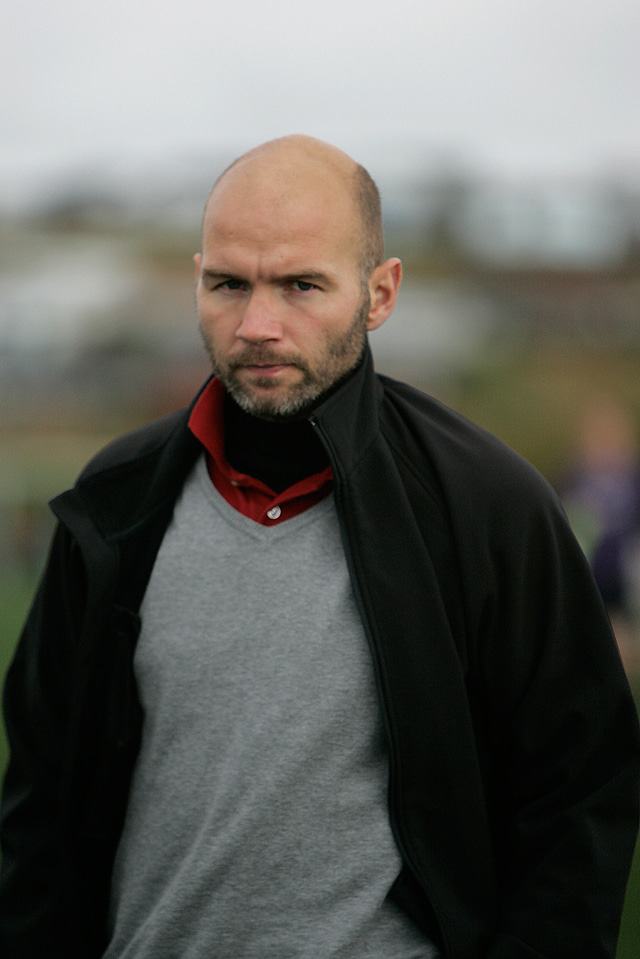 Gunnlaugur Jónsson, besti þjálfarinn í 1.deildinni í ár.