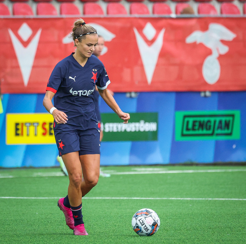 Myndaveisla: Naumt tap hjá Val gegn Slavia Prag