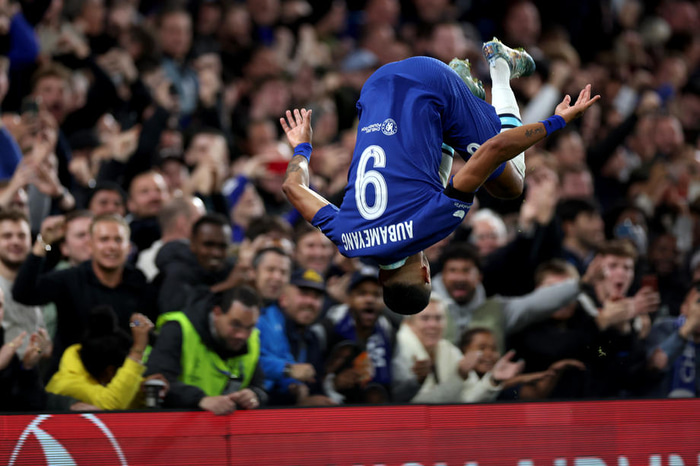 Pierre-Emerick Aubameyang fagnaði á viðeigandi hátt