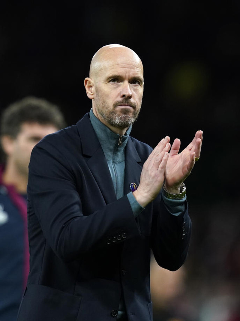 Erik ten Hag, stjóri Manchester United.