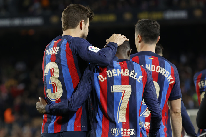 Ousmane Dembele var hetja Barcelona