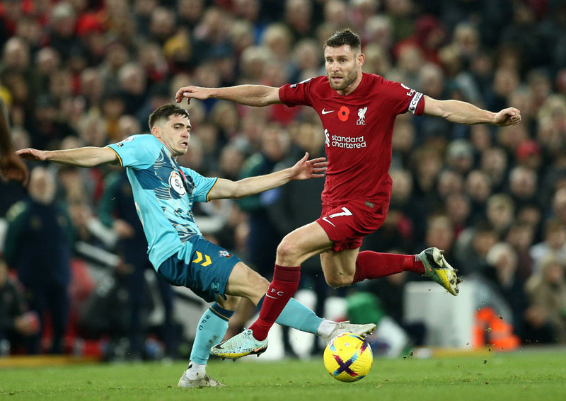 James Milner í 600. leik sínum í ensku úrvalsdeildinni