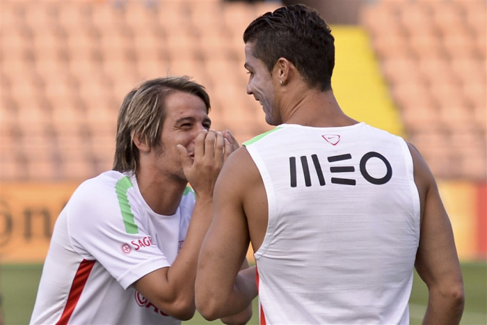 Fabio Coentrao og Cristiano Ronaldo
