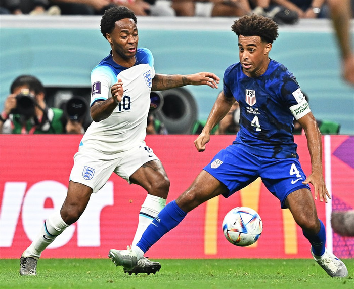 Tyler Adams í leiknum gegn Englendingum