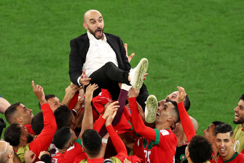 Walid Regragui fékk flugferð.