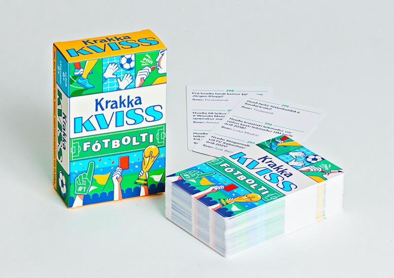 Björn Bragi gefur út Krakkakviss fótboltaspil
