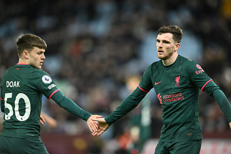 <b>Varnarmaður - Andy Robertson (Liverpool)</b> - Skoraði gegn Úlfunum og átti stóran þátt í því að Liverpool vann endurkomusigur.