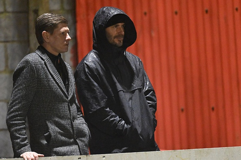 David Beckham var meðal áhorfenda.