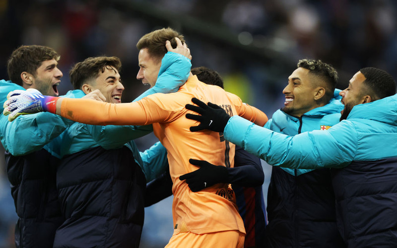 Marc-andre ter Stegen varði tvær spyrnur í vítakeppninni