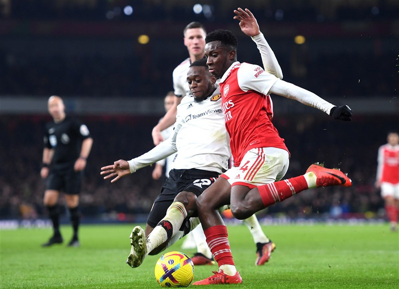 Ekki sáttur við Wan-Bissaka - „Eins og hann trúi því ekki að Nketiah sé þarna"