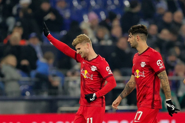 Timo Werner tryggði sigur Leipzig