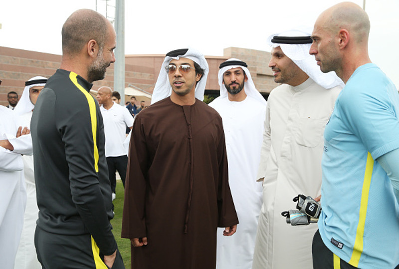 Sjeik Mansour, eigandi Manchester City.