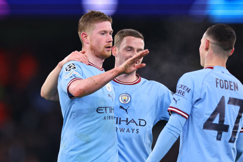 Kevin de Bruyne kom að sex mörkum í leiknum