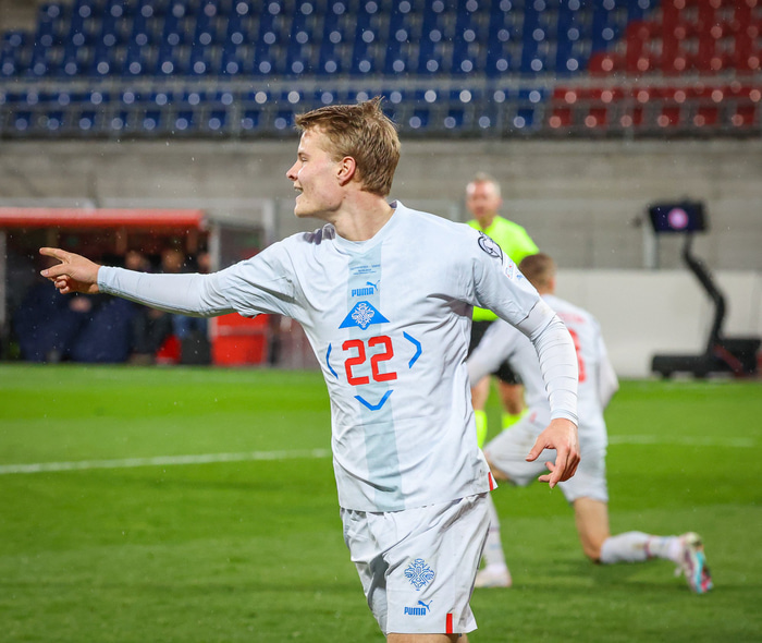 Andri Lucas skoraði eina mark leiksins