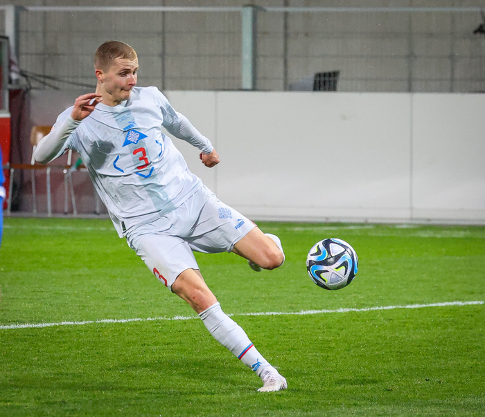 Davíð Kristján lagði upp í sigri