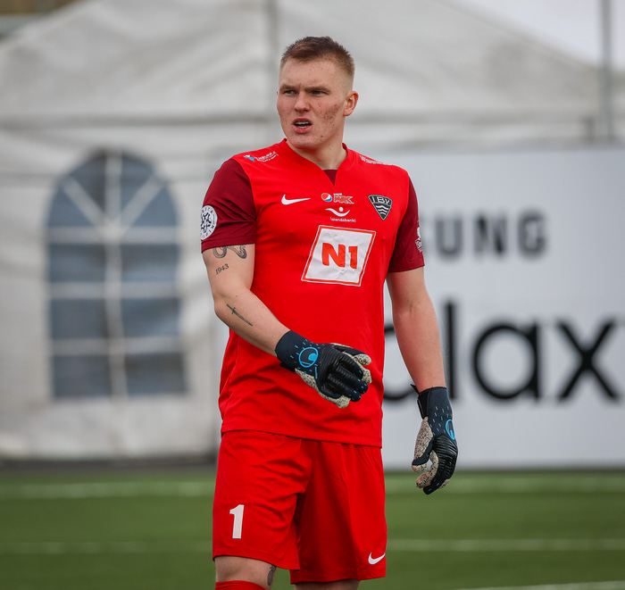 Jón Kristinn er í marki ÍBV.