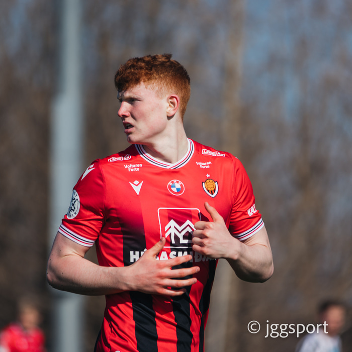 Mynd af Gilla í leiknum.