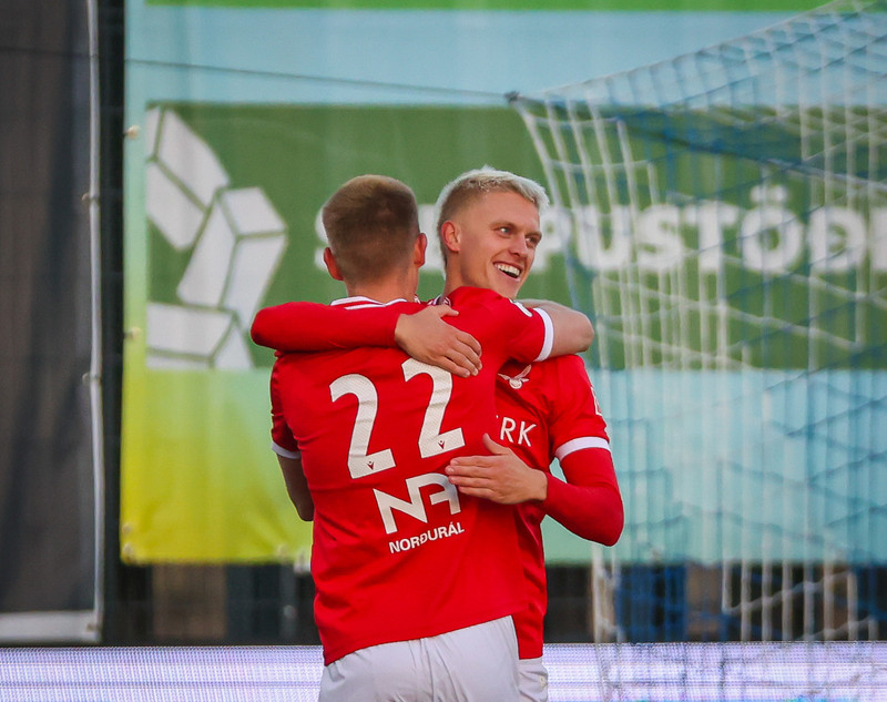 Adam Ægir Pálsson skoraði tvö fyrir Val