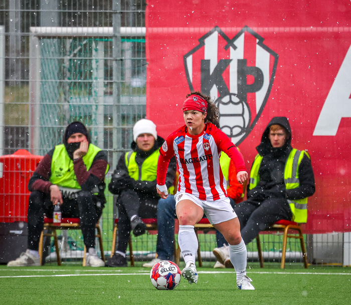 Katie í leik með Þrótti.