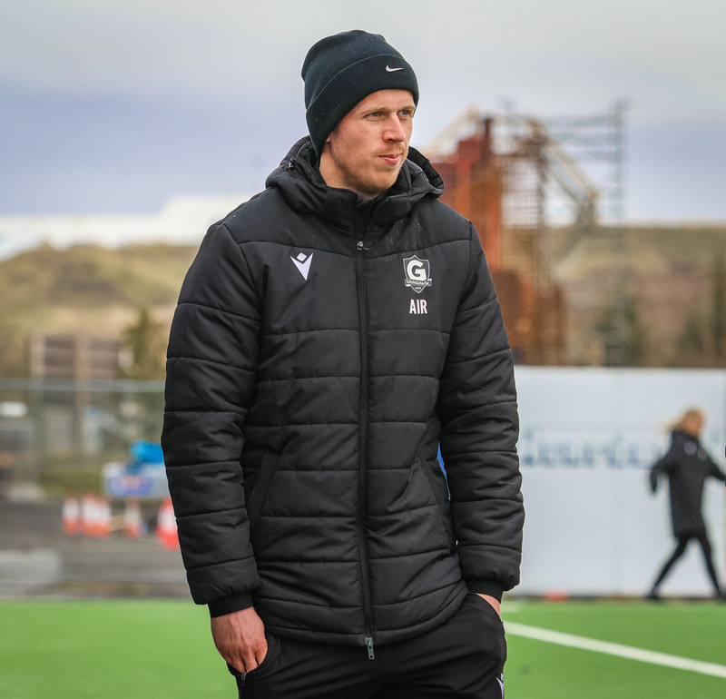 <b>Anton Ingi Rúnarsson, þjálfari Grindavíkur.</b>