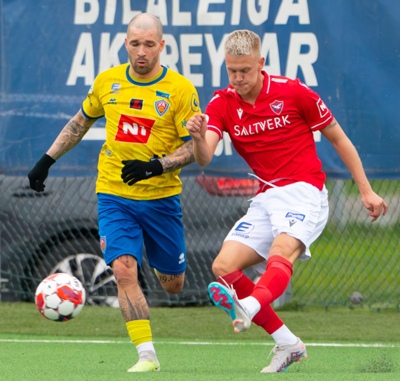 Adam Ægir Pálsson í leiknum fyrir norðan.