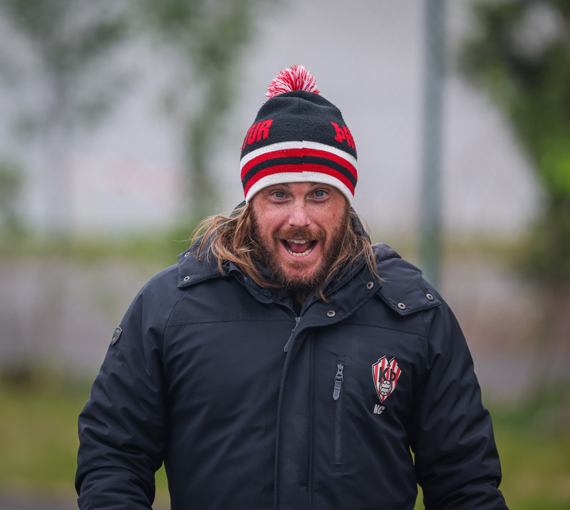 Nik Chamberlain, þjálfari Þróttar.
