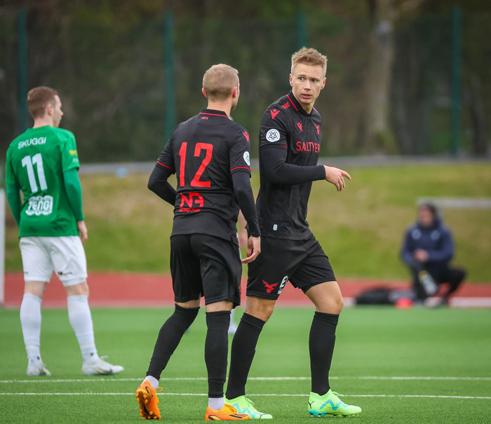 Patrick í leiknum í gær.