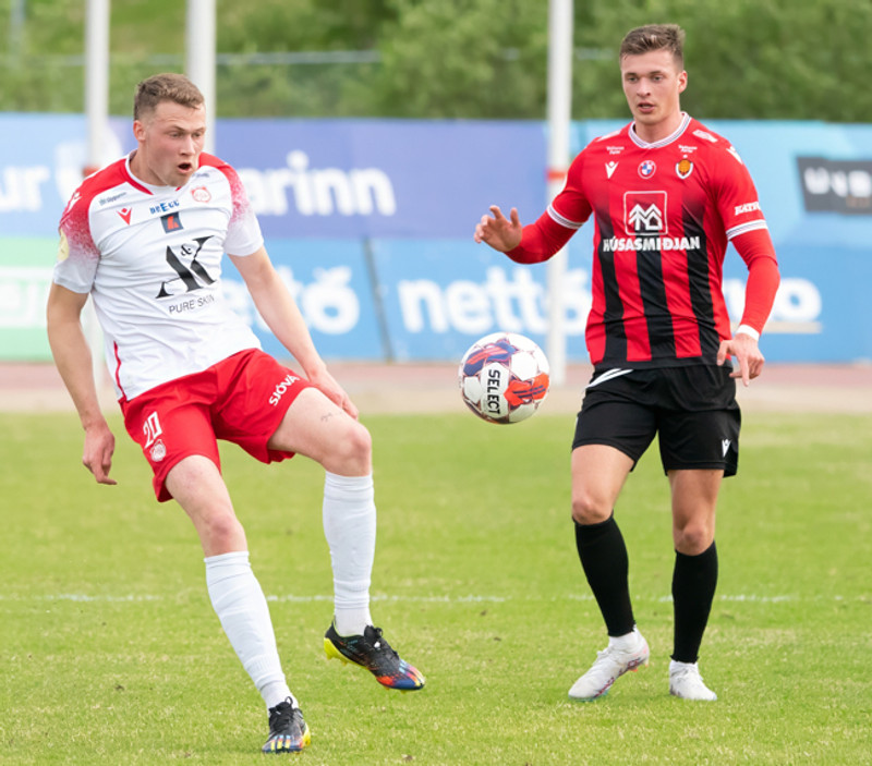 <b>10. Vilhelm Ottó Biering Ottósson (Þór)</b> - Þórsarar töpuðu 1-2 fyrir Víkingi en Vilhelm Ottó var öflugur gegn Birni Snæ Ingasyni og lét vel að sér kveða sóknarlega að auki.